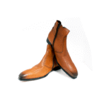 Brown luxury Mens Leather Boots Ivan Troy stylish handmade men shoes